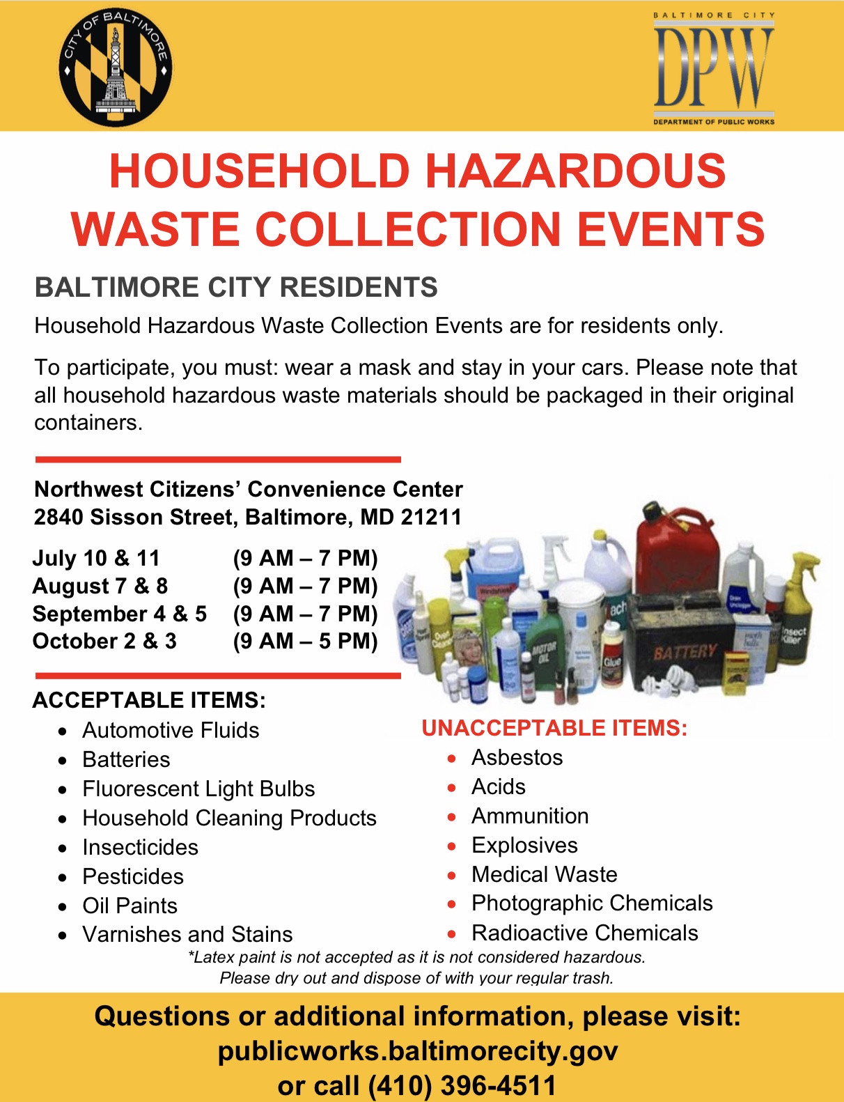 2020 Household Hazardous Waste Flyer 